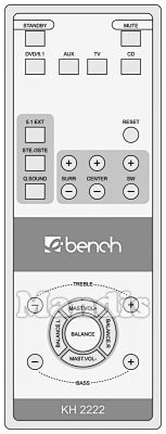 Original remote control EBENCH KH 2222