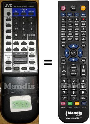 Replacement remote control JVC RMSR616RU