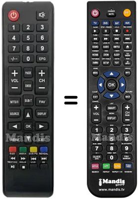 Replacement remote control ND24N2800M