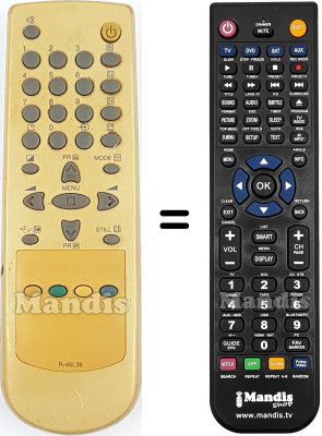 Replacement remote control R-46L36