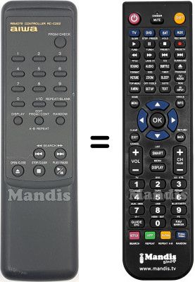 Replacement remote control RC-C202