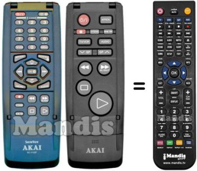 Replacement remote control Akai RC-Y122F