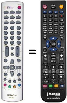 Replacement remote control Hitachi RCT-1522
