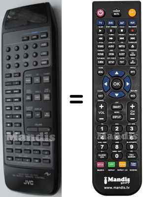Replacement remote control JVC RM-SA741U