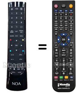 Replacement remote control 24DSQD1B