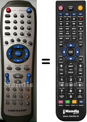 Replacement remote control D1055