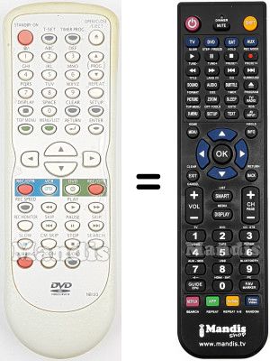 Replacement remote control NB123