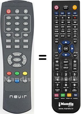 Replacement remote control REMCON2198