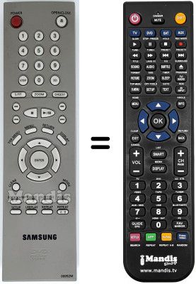 Replacement remote control 00092 M