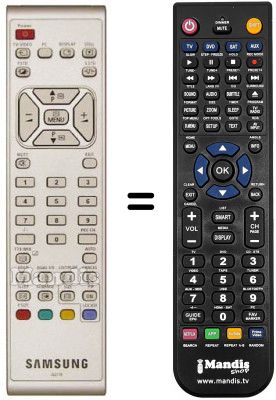 Replacement remote control Samsung LW 17E24C