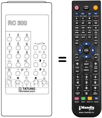 Replacement remote control 01-02873