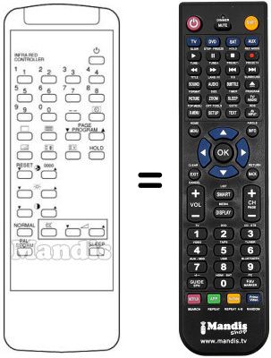 Replacement remote control 076100R001