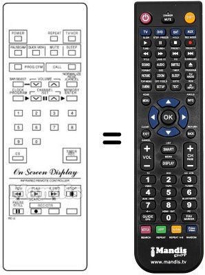Replacement remote control 076G00Z002