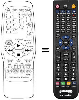 Replacement remote control 07660CH030