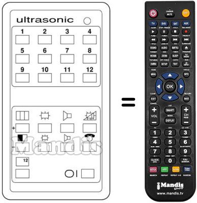 Replacement remote control 3404 / 3105.00