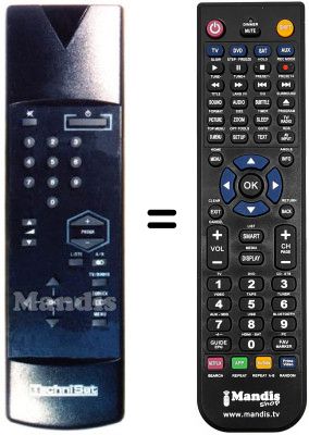 Replacement remote control 100 TS 008