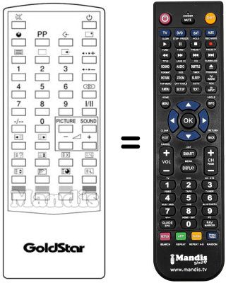 Replacement remote control 105-077A
