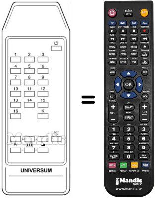 Replacement remote control 105-520D