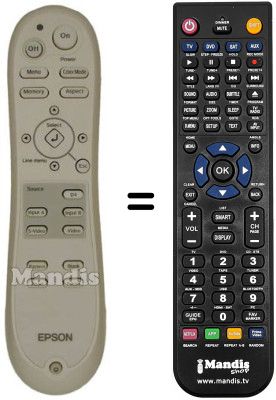 Replacement remote control Epson TW 200 H