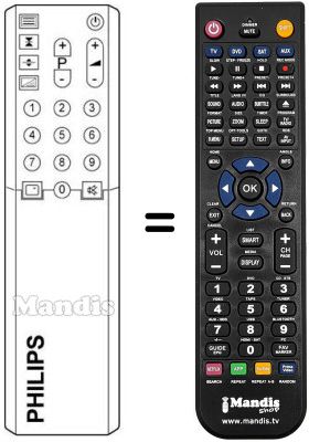 Replacement remote control SCHNEIDER FRANCE 14 AA 3527 Replacement remote control SCHNEIDER FRANCE 14 AA 3527