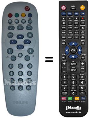 Replacement remote control SCHNEIDER FRANCE 14 PT 1574 / C Replacement remote control SCHNEIDER FRANCE 14 PT 1574 / C