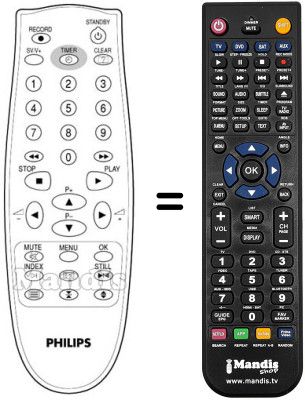 Replacement remote control SCHNEIDER FRANCE 14 PV 170 Replacement remote control SCHNEIDER FRANCE 14 PV 170