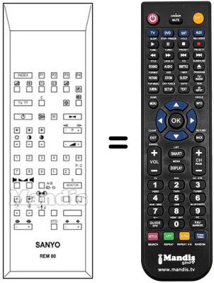 Replacement remote control 160.00154.00