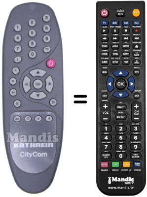 Replacement remote control 19900158