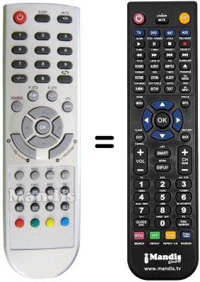 Replacement remote control NordMende N 1503 LBD Replacement remote control NordMende N 1503 LBD