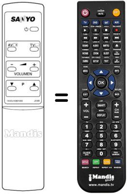 Replacement remote control JXMB