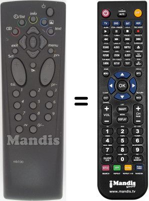 Replacement remote control Thomson 20 MG 130 G Replacement remote control Thomson 20 MG 130 G