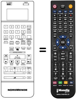Replacement remote control V 1505 K Replacement remote control V 1505 K