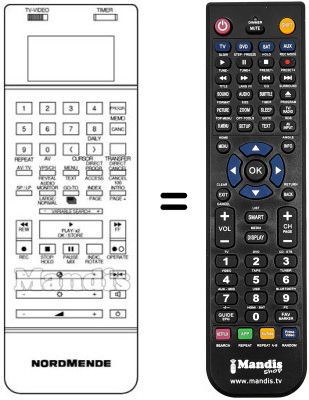 Replacement remote control V 8005 K Replacement remote control V 8005 K