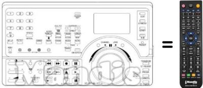 Replacement remote control NordMende V 6005 S Replacement remote control NordMende V 6005 S