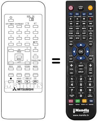 Replacement remote control 290P-014010 Replacement remote control 290P-014010