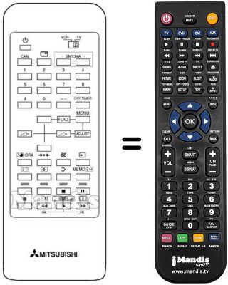 Replacement remote control 290P-014A5 Replacement remote control 290P-014A5
