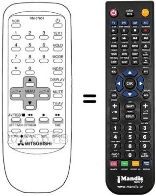 Replacement remote control 290P-079010 Replacement remote control 290P-079010