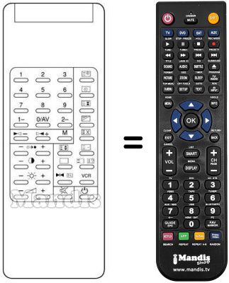 Replacement remote control Waltham WT 655