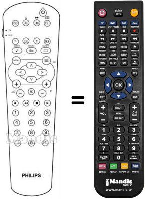 Replacement remote control PYE 28 PW 6506