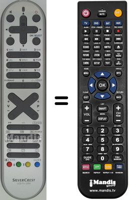 Replacement remote control Hitachi 19 LD 2550 EW