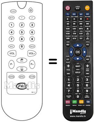 Replacement remote control 3128 127 00741