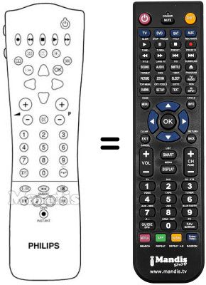 Replacement remote control SCHNEIDER FRANCE 24 PW 8504 / 12 Replacement remote control SCHNEIDER FRANCE 24 PW 8504 / 12