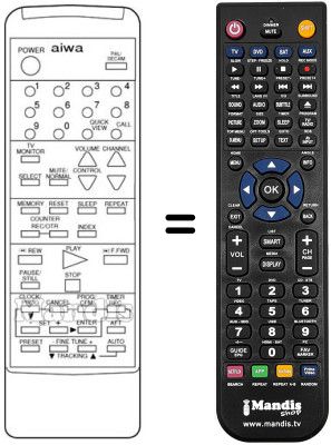 Replacement remote control 331 G