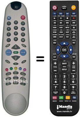 Replacement remote control Funai RA 1404