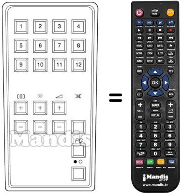 Replacement remote control 3401 / 3105