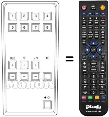 Replacement remote control 3403 / 0140