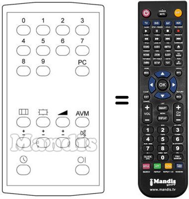 Replacement remote control 3403 / 8140.36