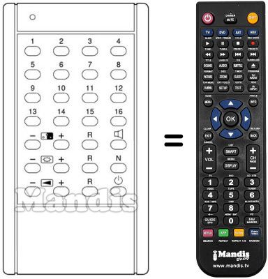 Replacement remote control 3451 / 2010