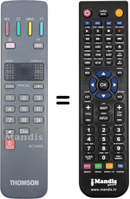 Replacement remote control Thomson 36 ML 41 Replacement remote control Thomson 36 ML 41