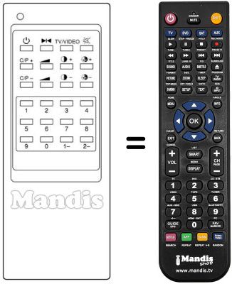 Replacement remote control 3F14-00007-410